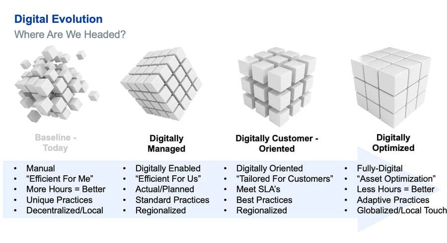 Digital evolution process